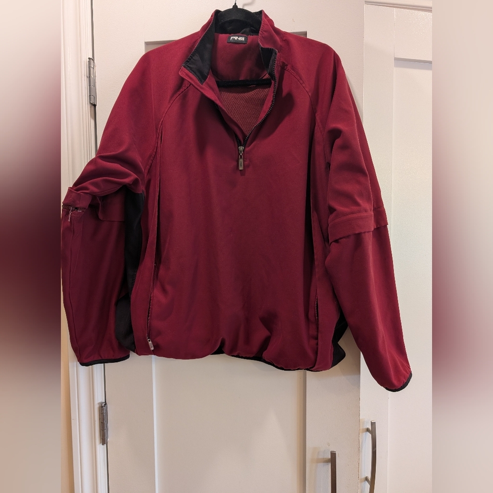 Ping Quarter Zip Pullover,M
